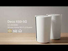 Cargar y reproducir el video en el visor de la galería, TP-Link Deco X50 5G LTE WiFi 6 AX3000 Router 3 RJ45 2 conectores RP-SMA para antena externa