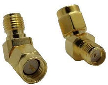 Cargar imagen en el visor de la galería, Adaptador SMA macho a SMA hembra de ángulo diagonal de 45 grados para cable de extensión de router 4G LTE 5G