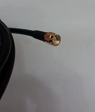 Cargar imagen en el visor de la galería, Cable de extensión SMA hembra a SMA macho 2 x 5 m ALSR200 negro para antena externa y router 4G LTE 5G MIMO