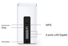 Cargar imagen en el visor de la galería, TP-Link NX510v 5G Router WiFi Mesh 3 x RJ45 RJ11 WiFi 6 AX3000