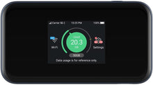 Cargar imagen en el visor de la galería, ZTE MU5001 Negro Hotspot Pebble 5G 4G Categoría 22 WiFi 6 4500mAh Batería con carga rápida