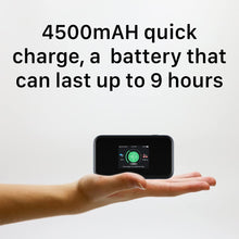 Cargar imagen en el visor de la galería, ZTE MU5001 Negro Hotspot Pebble 5G 4G Categoría 22 WiFi 6 4500mAh Batería con carga rápida