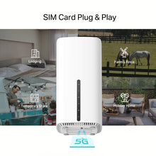 Cargar imagen en el visor de la galería, TP-Link NX200 5G Router WiFi Mesh 3 x RJ45 WiFi 6 AX1800
