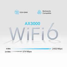 Cargar imagen en el visor de la galería, TP-Link NX510v 5G Router WiFi Mesh 3 x RJ45 RJ11 WiFi 6 AX3000
