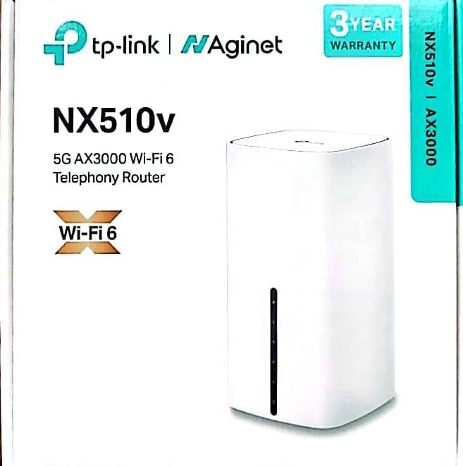 TP-Link NX510v 5G Router WiFi Mesh 3 x RJ45 RJ11 WiFi 6 AX3000
