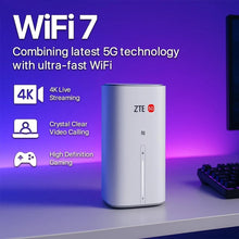 Cargar imagen en el visor de la galería, ZTE G5 MC8520B 5G CPE WiFi 7 Gigabit RJ11 2 TS9 para antena externa
