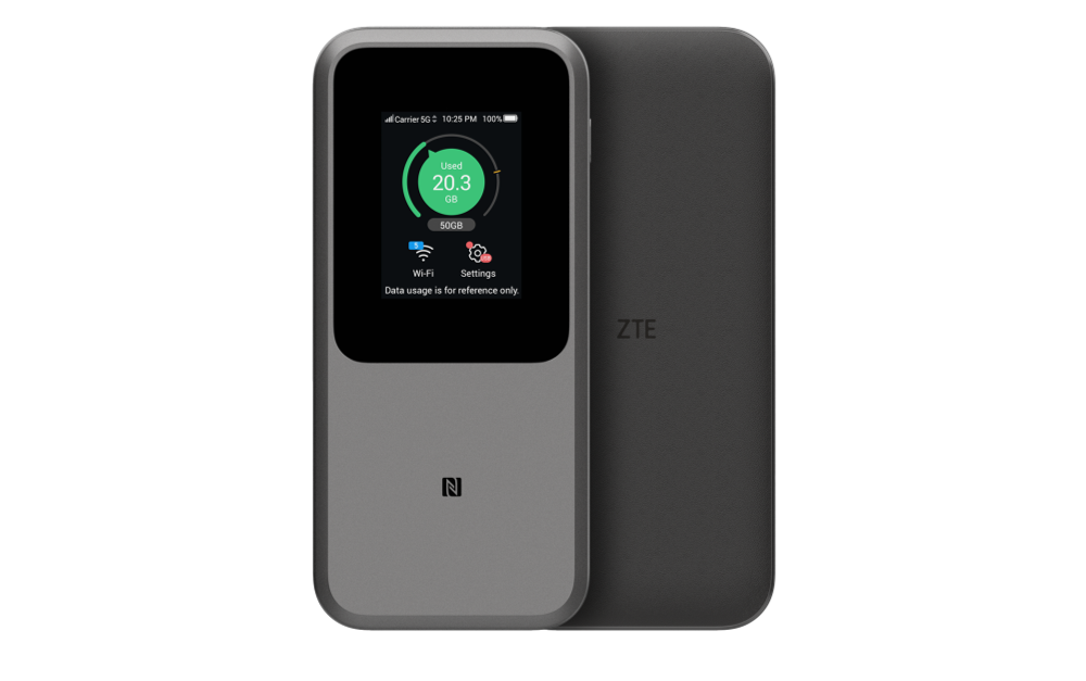 ZTE MU5120 MiFi Pebble 5G 4G WiFi 6 10000mAh Batería con Carga Rápida